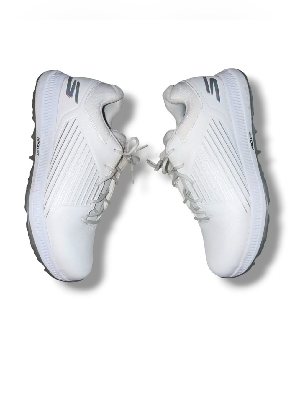 SKETCHERS Go Golf Elite 5-GF Waterproof Golf Shoes - White/Silver Women's 11 - Picture 12 of 12